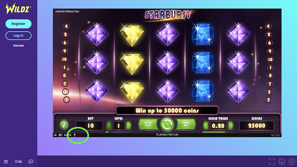 RTP Paytable Explanation