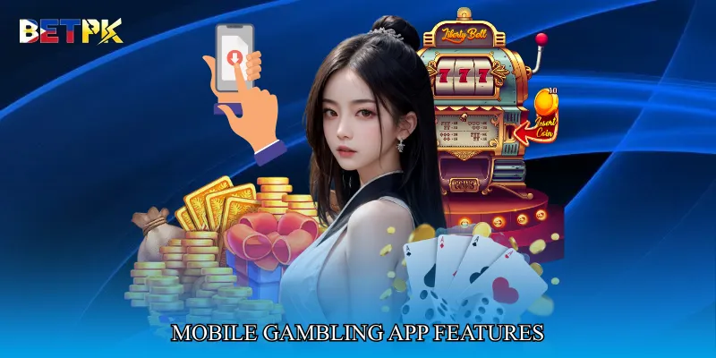 Mobile gambling app features